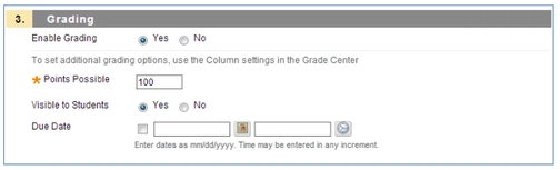 An image of enabling grading in the blackboard integration setup