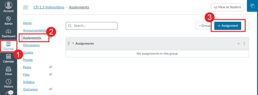 An image of adding assignments in canvas integration setup