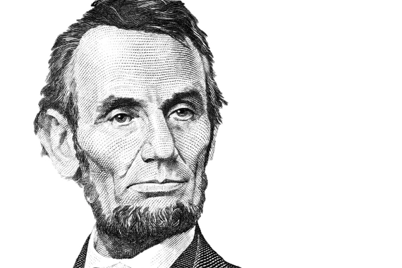 A sketch of Abraham Lincoln's profile